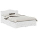 Cadru de pat cu headboard Alb 140 x 190 cm Lemn compozit - WALTI WALTI