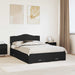 Cadru de pat cu headboard Negru 140 x 190 cm Lemn compozit - WALTI WALTI