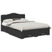 Cadru de pat cu headboard Negru 140 x 190 cm Lemn compozit - WALTI WALTI
