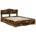 Cadru de pat Stejar fumuriu 140 x 190 cm Lemn compozit - WALTI WALTI