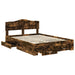 Cadru de pat Stejar fumuriu 140 x 190 cm Lemn compozit - WALTI WALTI