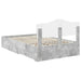 Cadru de pat cu sertar Gri din beton 120 x 190 cm Lemn compozit - WALTI WALTI