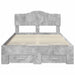 Cadru de pat cu sertar Gri din beton 120 x 190 cm Lemn compozit - WALTI WALTI