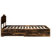 Cadru de pat Stejar fumuriu 120 x 190 cm Lemn compozit - WALTI WALTI