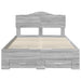Cadru de pat cu sertar Gri Sonoma 120 x 190 cm Lemn compozit - WALTI WALTI