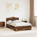 Cadru de pat cu headboard Lemn vechi 120 x 190 cm Lemn compozit - WALTI WALTI