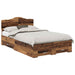 Cadru de pat cu headboard Lemn vechi 120 x 190 cm Lemn compozit - WALTI WALTI