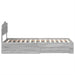 Cadru de pat cu headboard Gri Sonoma 100 x 200 cm Lemn compozit - WALTI WALTI