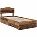 Cadru de pat cu headboard Lemn vechi 100 x 200 cm Lemn compozit - WALTI WALTI