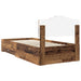 Cadru de pat cu headboard Lemn vechi 100 x 200 cm Lemn compozit - WALTI WALTI