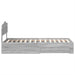 Cadru de pat cu headboard Gri Sonoma 90 x 200 cm Lemn compozit - WALTI WALTI