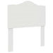 Cadru de pat cu headboard Alb 90 x 190 cm Lemn compozit - WALTI WALTI
