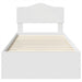 Cadru de pat cu headboard Alb 90 x 190 cm Lemn compozit - WALTI WALTI