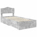 Cadru de pat cu sertar Gri din beton 90 x 190 cm Lemn compozit - WALTI WALTI