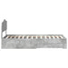 Cadru de pat cu sertar Gri din beton 90 x 190 cm Lemn compozit - WALTI WALTI