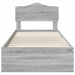 Cadru de pat cu headboard Gri Sonoma 90 x 190 cm Lemn compozit - WALTI WALTI