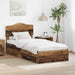 Cadru de pat cu headboard Lemn vechi 90 x 190 cm Lemn compozit - WALTI WALTI