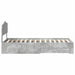 Cadru de pat cu sertar Gri din beton 75 x 190 cm Lemn compozit - WALTI WALTI