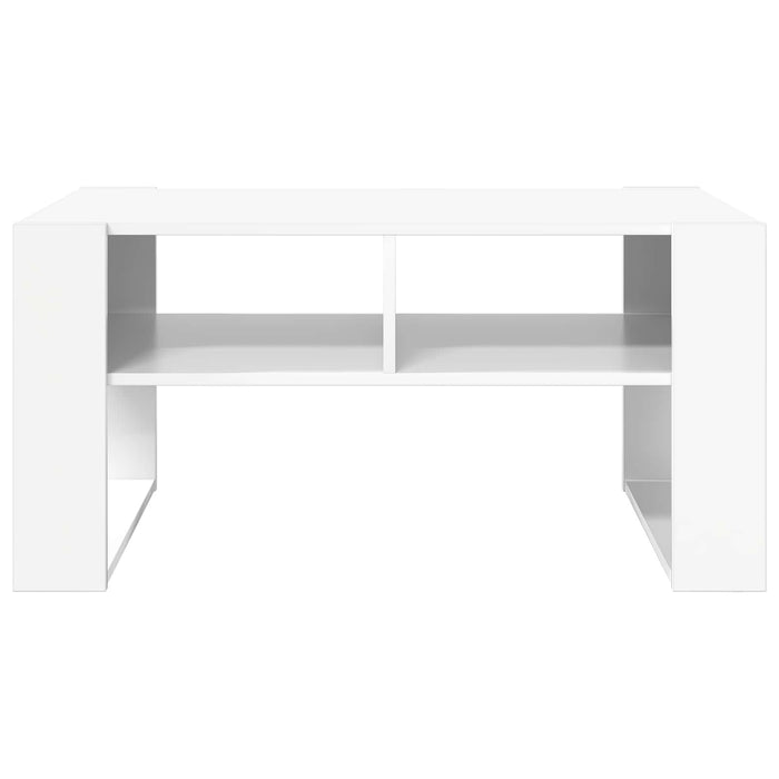 Masă de cafea cu depozitare Alb 92 x 53 x 45 cm Lemn compozit - WALTI WALTI