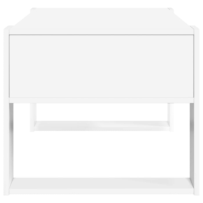 Masă de cafea cu depozitare Alb 92 x 53 x 45 cm Lemn compozit - WALTI WALTI