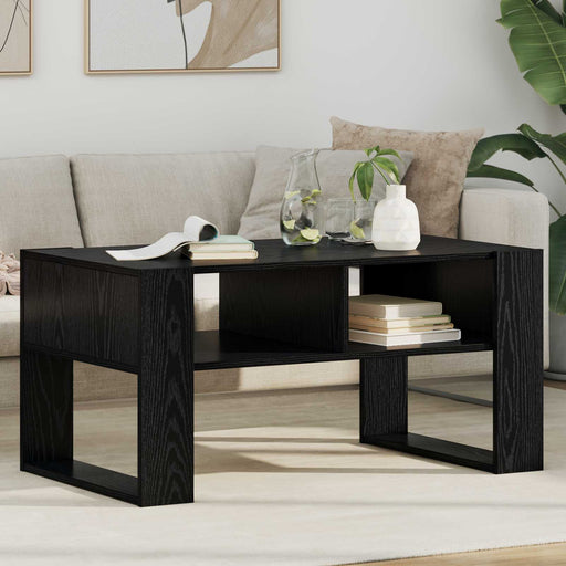 Masă de cafea Stejar Negru 92 x 53 x 45 cm Lemn compozit - WALTI WALTI