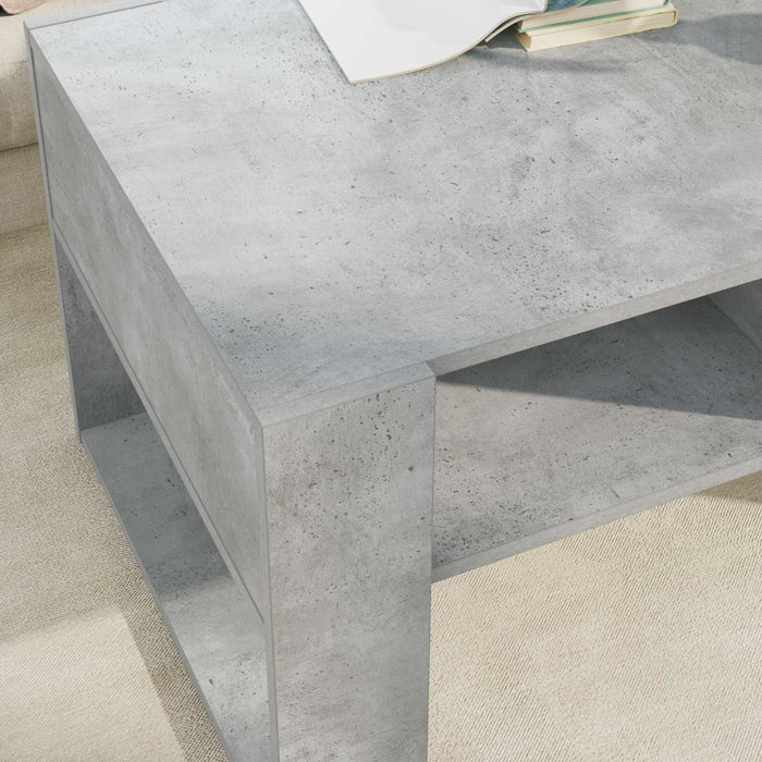 Masă de cafea Gri din beton 92 x 53 x 45 cm Lemn compozit - WALTI WALTI