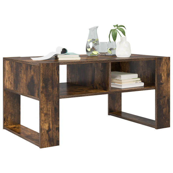 Masă de cafea Stejar fumuriu 92 x 53 x 45 cm Lemn compozit - WALTI WALTI