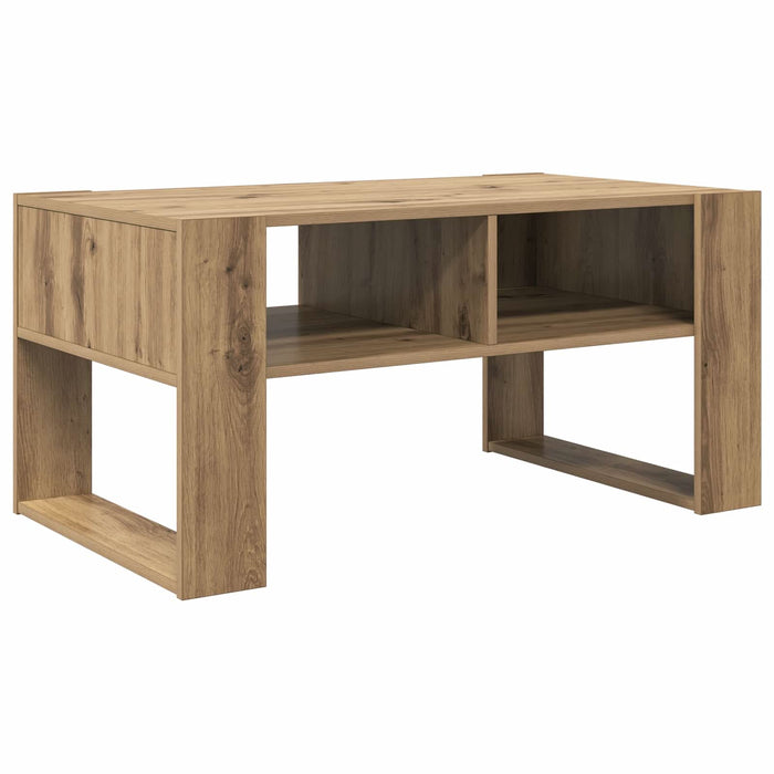 Masă de cafea Stejar Artizanal 92 x 53 x 45 cm Lemn compozit - WALTI WALTI