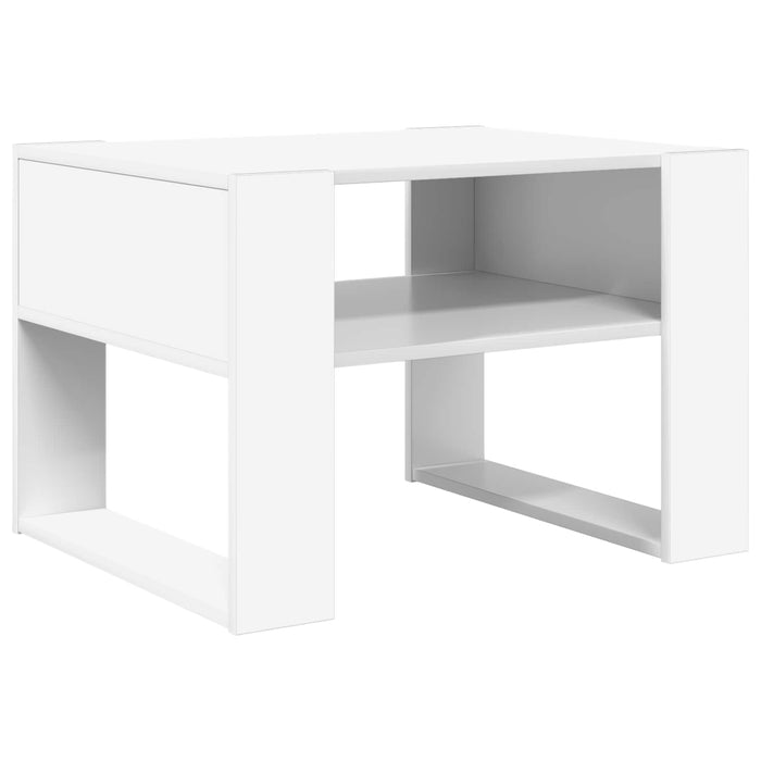 Masă de cafea cu depozitare Alb 66 x 53 x 45 cm Lemn compozit - WALTI WALTI