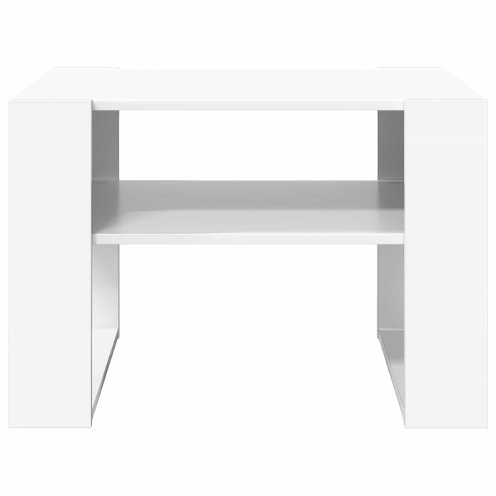 Masă de cafea cu depozitare Alb 66 x 53 x 45 cm Lemn compozit - WALTI WALTI