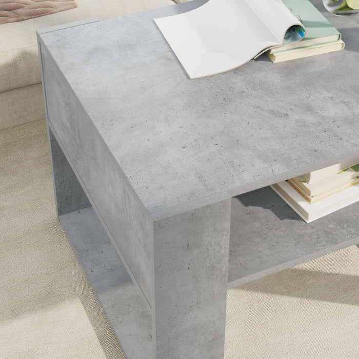 Masă de cafea Gri din beton 66 x 53 x 45 cm Lemn compozit - WALTI WALTI