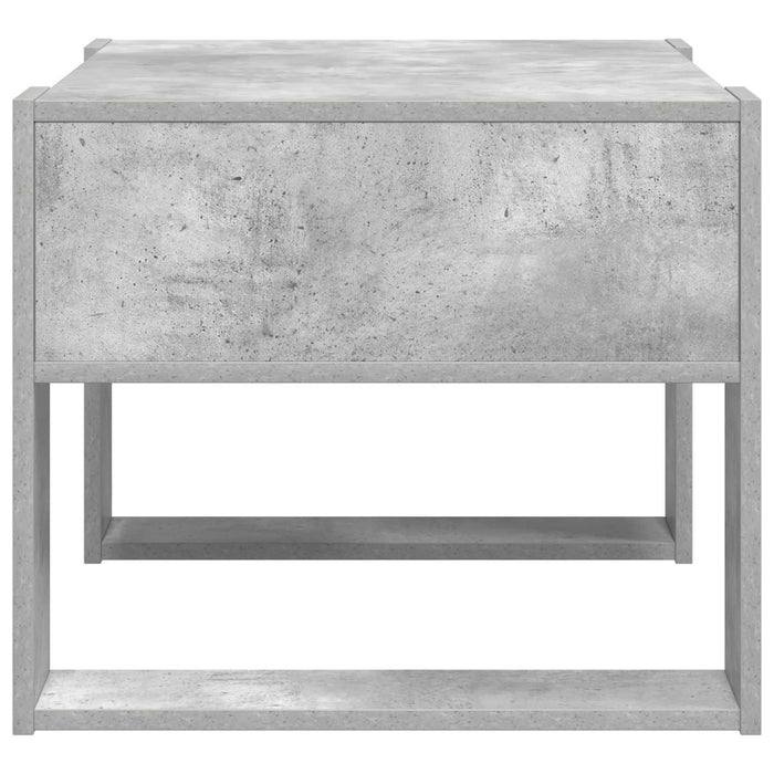 Masă de cafea Gri din beton 66 x 53 x 45 cm Lemn compozit - WALTI WALTI