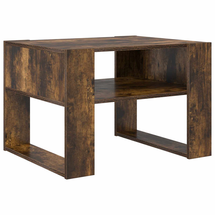 Masă de cafea Stejar fumuriu 66 x 53 x 45 cm Lemn compozit - WALTI WALTI