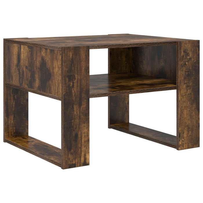 Masă de cafea Stejar fumuriu 66 x 53 x 45 cm Lemn compozit - WALTI WALTI