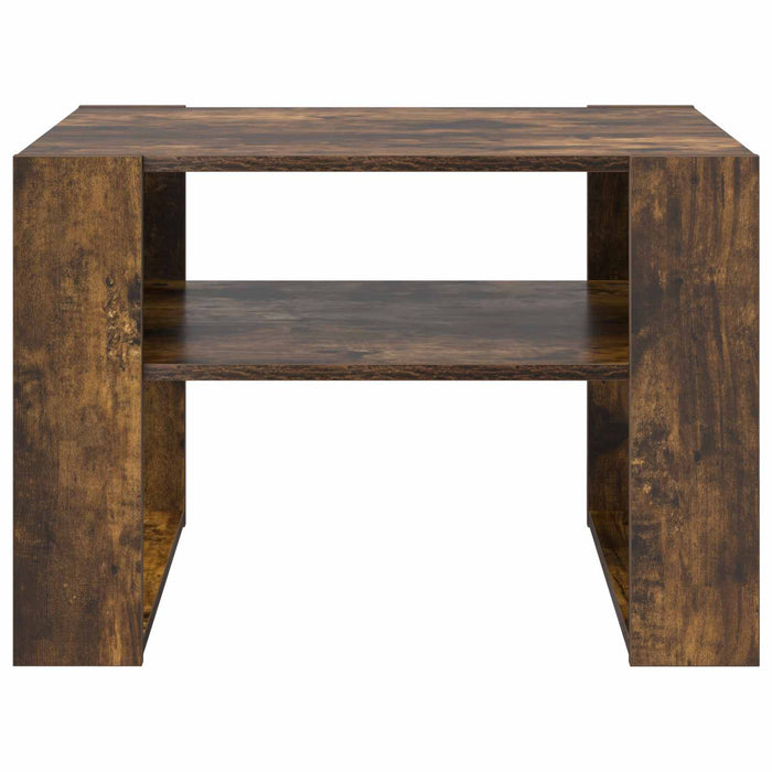 Masă de cafea Stejar fumuriu 66 x 53 x 45 cm Lemn compozit - WALTI WALTI