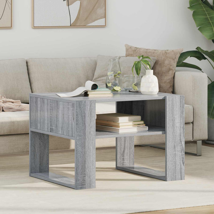 Masă de cafea Gri Sonoma 66 x 53 x 45 cm Lemn compozit - WALTI WALTI