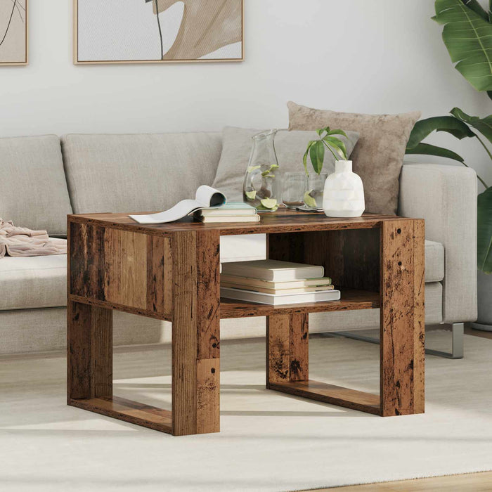 Masă de cafea Lemn vechi 66 x 53 x 45 cm Lemn compozit - WALTI WALTI