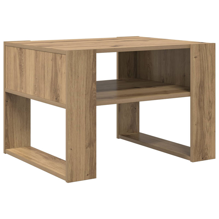 Masă de cafea Stejar Artizanal 66 x 53 x 45 cm Lemn compozit - WALTI WALTI