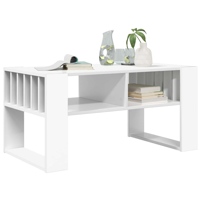 Masă de cafea Alb 92 x 49,5 x 45 cm Lemn compozit - WALTI WALTI