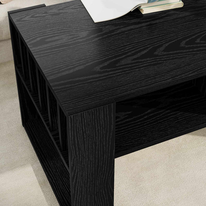 Masă de cafea Stejar Negru 92 x 49,5 x 45 cm Lemn compozit - WALTI WALTI