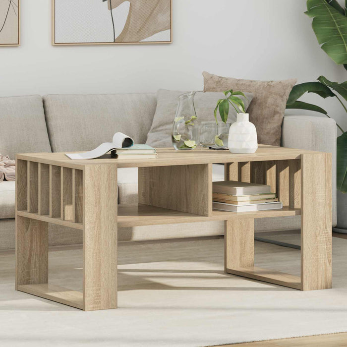 Masă de cafea Stejar Sonoma 92 x 49,5 x 45 cm Lemn compozit - WALTI WALTI