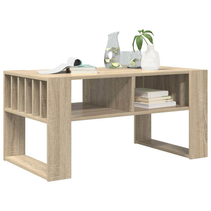 Masă de cafea Stejar Sonoma 92 x 49,5 x 45 cm Lemn compozit - WALTI WALTI