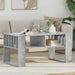 Masă de cafea Gri din beton 92 x 49,5 x 45 cm Lemn compozit - WALTI WALTI