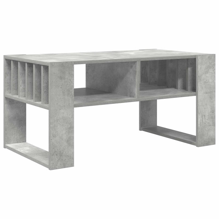 Masă de cafea Gri din beton 92 x 49,5 x 45 cm Lemn compozit - WALTI WALTI
