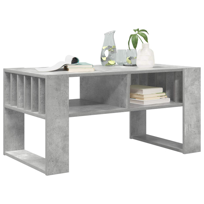 Masă de cafea Gri din beton 92 x 49,5 x 45 cm Lemn compozit - WALTI WALTI