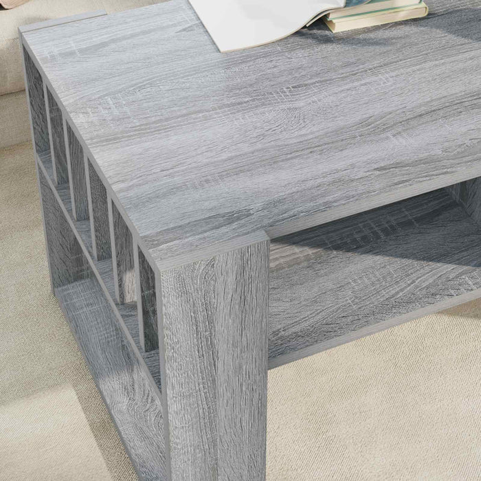 Masă de cafea Gri Sonoma 92 x 49,5 x 45 cm Lemn compozit - WALTI WALTI