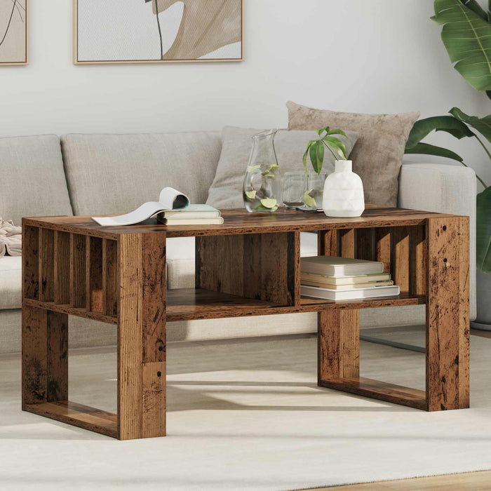 Masă de cafea Lemn vechi 92 x 49,5 x 45 cm Lemn compozit - WALTI WALTI