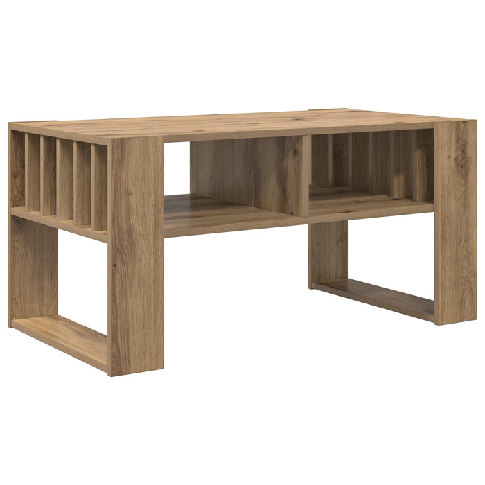 Masă de cafea Stejar Artizanal 92 x 49,5 x 45 cm Lemn compozit - WALTI WALTI