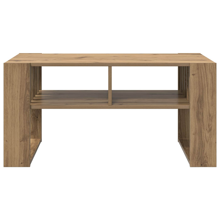 Masă de cafea Stejar Artizanal 92 x 49,5 x 45 cm Lemn compozit - WALTI WALTI