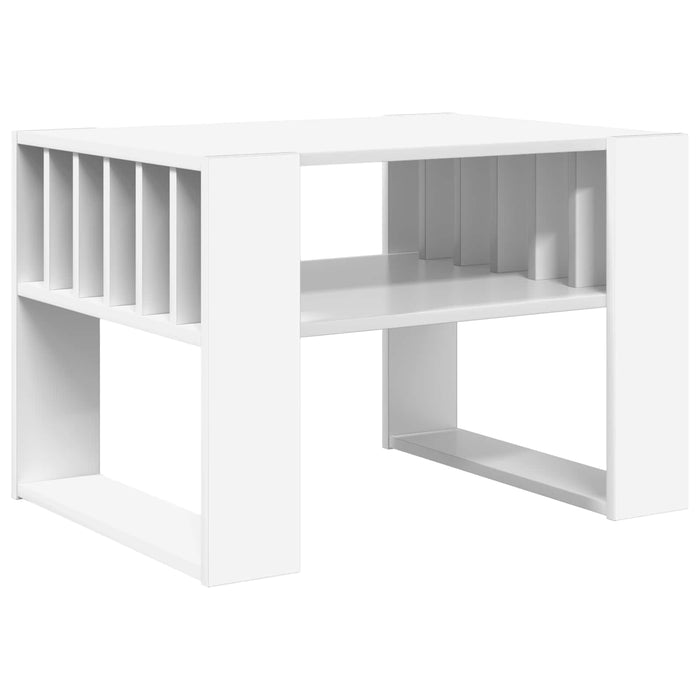 Masă de cafea Alb 66 x 49,5 x 45 cm Lemn compozit - WALTI WALTI